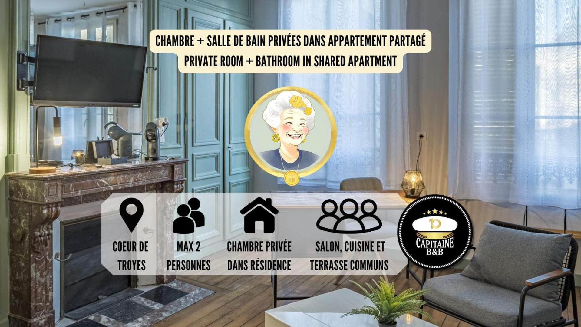 Chez Suzanne 0 - Chambre Privee Dans Maison De Ville - Confort - Hypercentre Труа Екстер'єр фото